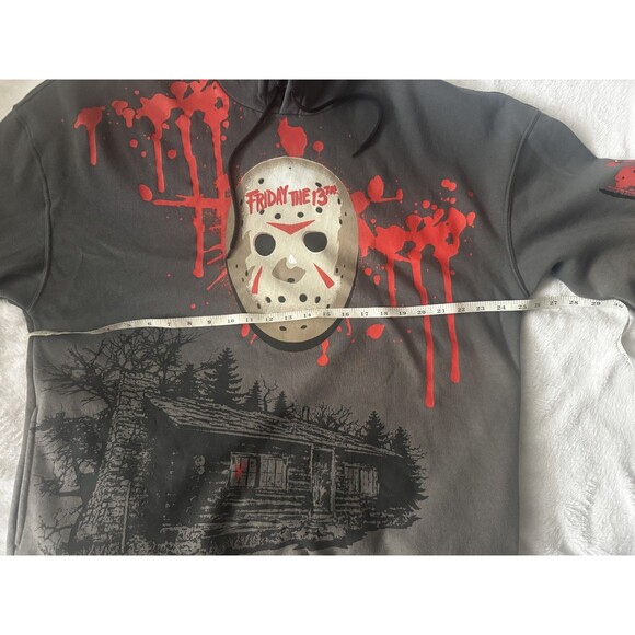 Friday the 13th Men's Graphic Print Fleece Hoodie Size Large - Picture 6 of 11